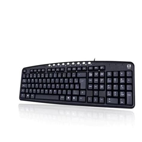 Teclado Usb Multimidia Abnt2 Kb 2237 2bk Preto C3 Tech Teclado