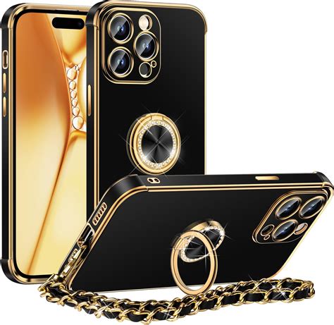 Xyz For Iphone 15 Pro Max Case With Stand Phone Case With Double Ring Kickstand