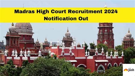 Madras High Court Recruitment 2024 Notification Out For 2329 Vacancies