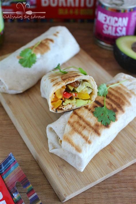 Burrito z Kurczakiem Papryką i Awokado Odżywiaj się zdrowo