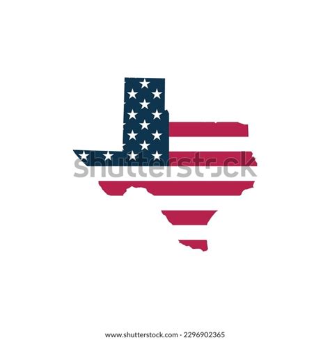 Texas Us Blank Map Vector Template Stock Vector Royalty Free