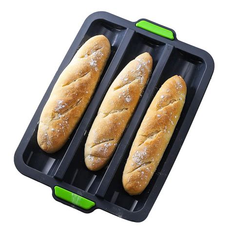 Buy IPstyle Silicone Baguette Pan Non Stick French Bread Baking Mould