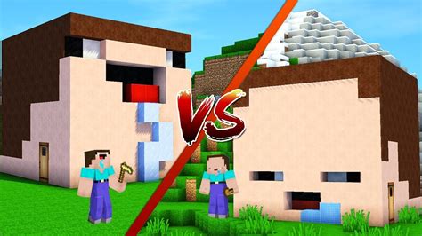 CASA DE AMBROZIO VS CASA DE MOCUS DOS NOOBS SE PELEAN EN MINECRAFT