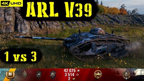 World Of Tanks Arl V39 Replay 7 Kills 2 4k Dmg Patch 1 6 1 Youtube