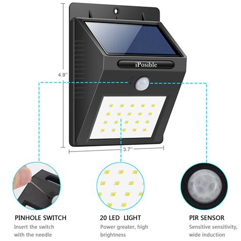 Illuminazione Per Esterni Luce Solare Iposible Led Lampada Solare Da