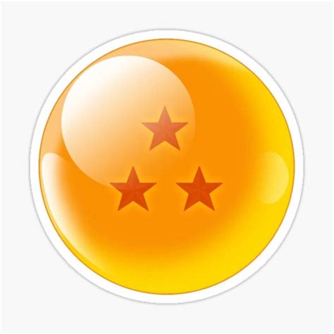 "Three Star Dragon Ball 3 Star" Sticker for Sale by Animeartpad | Redbubble