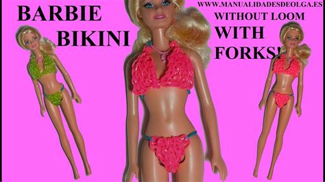 NEW BARBIE DOLLS BIKINI Without A Rainbow Loom With 2 Forks