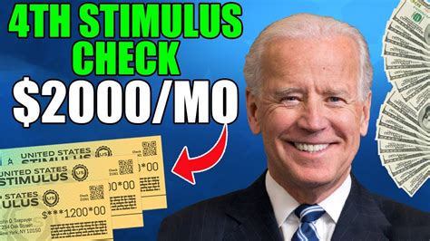 VOTE PASSED NEW 2 000 MO Fourth Stimulus Check Update PAYMENT