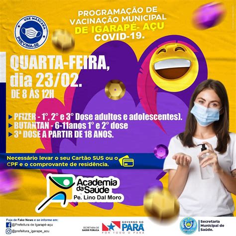 Campanha Bora Vacinar Igarapé Açu Prefeitura Municipal de Igarapé Açu