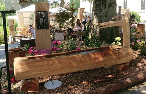 Brunnen Aus Holz Vom K Nstler Nach Mass Gefertigt Baum Wald Gartenpflege