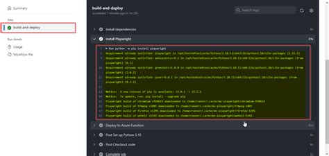 Unable To Install Playwright On An Azure Function Using Python Stack