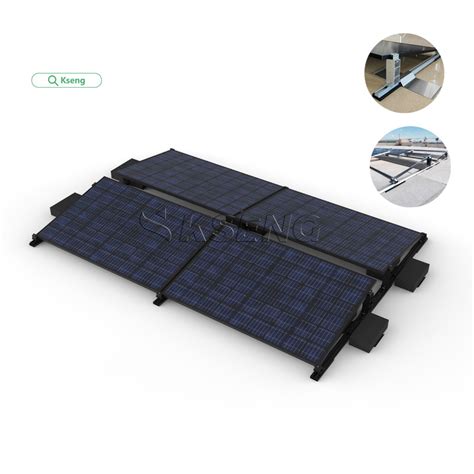 Solar Panel Roof Mounting Bracket Aluminum Solar Ballasted Roof