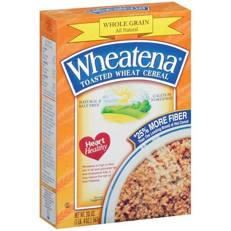 Wheatena Whole Grain Breakfast Cereal, Toasted Wheat, 20 Oz - Walmart ...