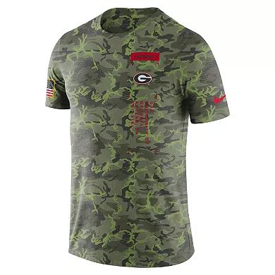 Men's Nike Camo Georgia Bulldogs Military T-Shirt