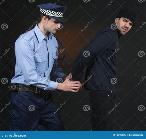 Police Arrest Officer And Thief Stock Image Image 16395829