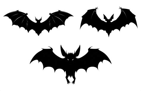 Halloween Flying Bat Vector Silhouette Graphic by Gfx_Expert_Team ...