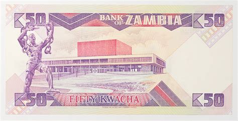 Limited Edition African Bank Of Zambia Fifty Kwacha Note Uncirculated