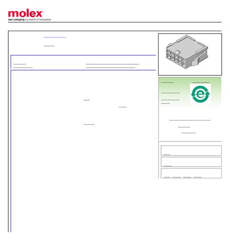 P Datasheet Pages Molex Mm Pitch Mini Fit Jr