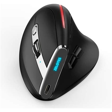 Souris Ergonomique Verticale Sans Fil Souris Optique 2 4g And Bluetooth Rechargeables Avec 5 Dpi