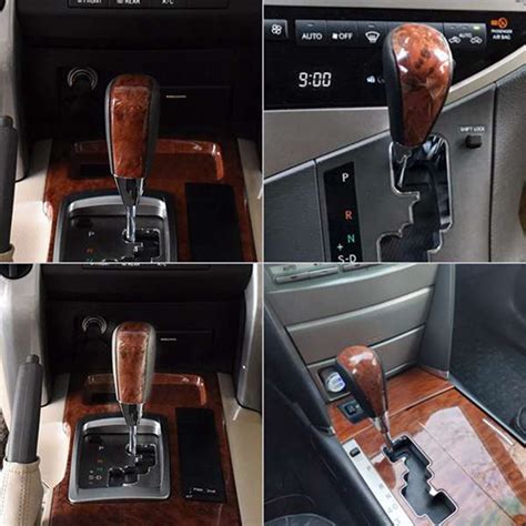 Wood Grain Gear Shift Knob Shifter Lever Head For Toyota Corolla Ralink