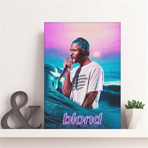 Frank Ocean Canvas Print Frank Ocean Art Hip Hop Poster Etsy