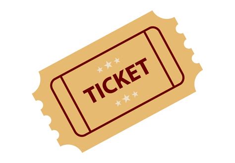 Ticket Stub Ticket Vector Clip Art Library