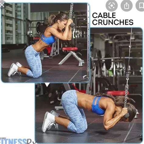 Kneeling Cable Crunch By Eleanor B Exercise How To Skimble