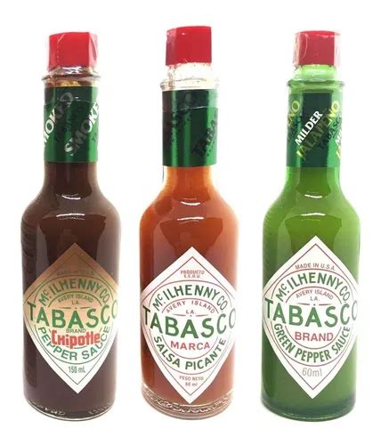 Pack U Salsa Tabasco Original Chipotle Verde Ml