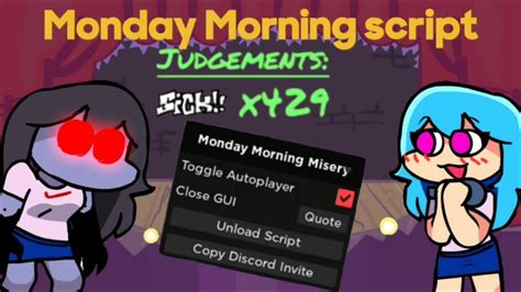 Roblox Monday Morning Misery Mobile Script Autoplay Youtube