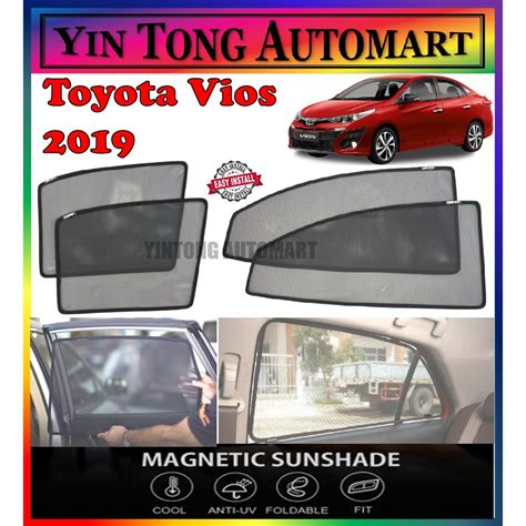 Toyota Vios 2019 Magnetic Sun Shade 4 PCS Shopee Malaysia