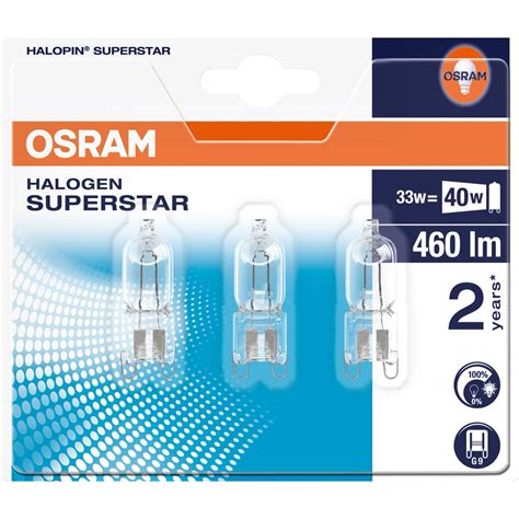 Osram Hochvolt Halogenlampe G W Warmwei Lm Er Set X