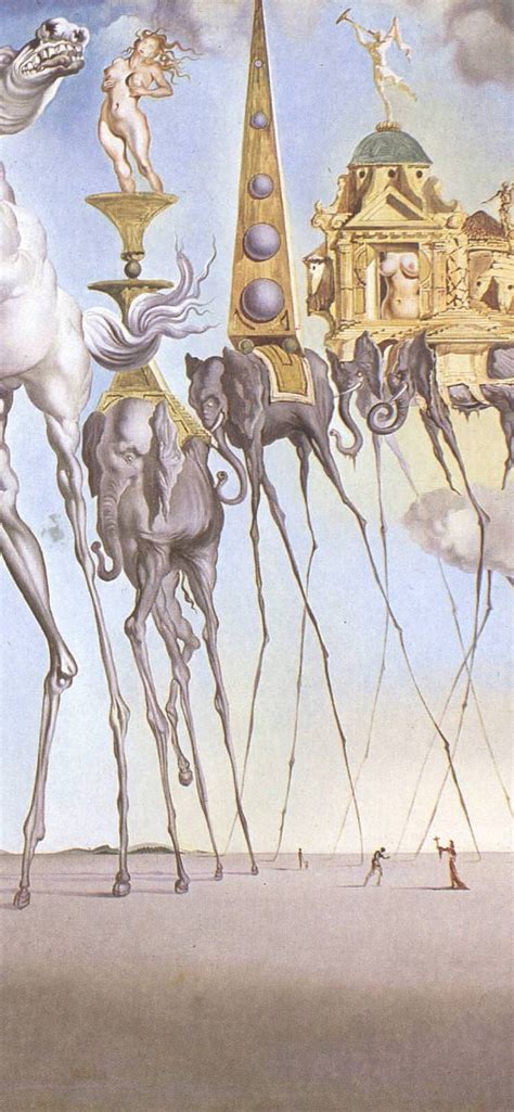 Salvador Dali Elephants Wallpaper