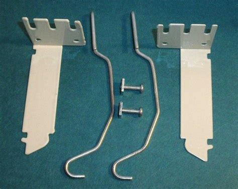 VALANCE CURTAIN ROD EXTENDER KIT ~ 1 Pair BRACKETS with 2 Wire CENTER SUPPORTS | Shade Doctor of ...