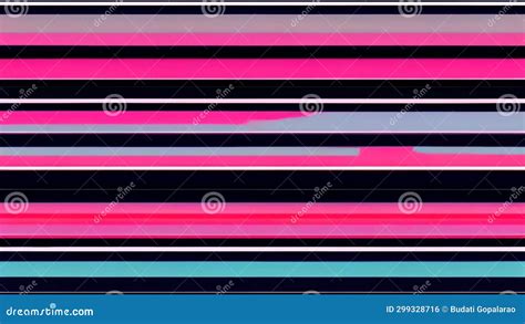 A Glitchy Striped Background With A Purple And Blue Color Scheme Stock