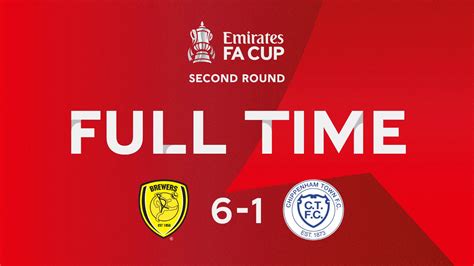 Full Time Burton Albion Chippenham Town Chippenham Town Fc