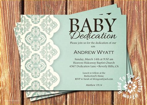 Baby Dedication Invitations Free Template Of Christian Dedication ...