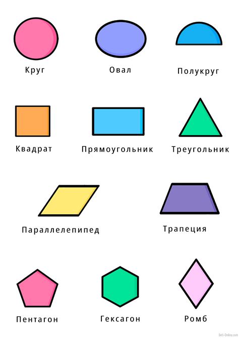 Плоские геометрические фигуры распечатать занятие для малышей