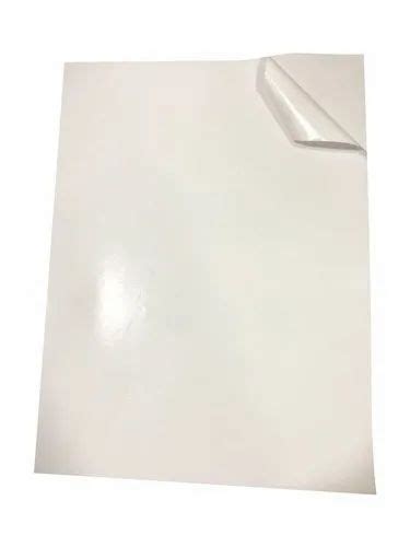 White Chromo Paper Gum Sheet Single Side At Rs Sheet In Surat Id