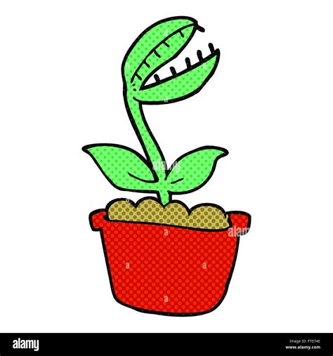 Freehand Drawn Cartoon Venus Fly Trap Stock Vector Image And Art Alamy