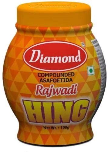 Diamond Rajwadi Hing Packaging Size 100 Gm Packaging Type Jar At