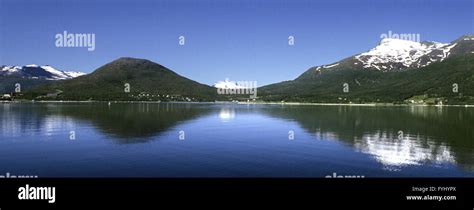 Norwegian fjord landscape Stock Photo - Alamy