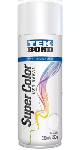 Tinta Spray Super Color Uso Geral Ml Branco Fosco Tekbond