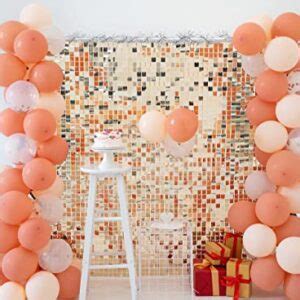 Kate Square Light Gold Sequin Wall Panels Shimmer Wall Birthday Party