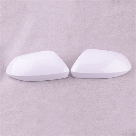 White 1Pair Rear View Mirror Cover Trim Cap Fit For Toyota Corolla 20