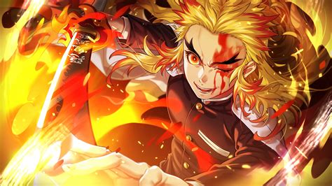 Kimetsu No Yaiba Wallpaper Rengoku Kyoujurou Em Camisas De The Best