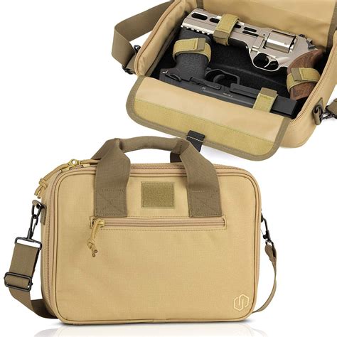 Savior Equipment Tactical Double Handgun Firearm Case Discreet Pistol Bag