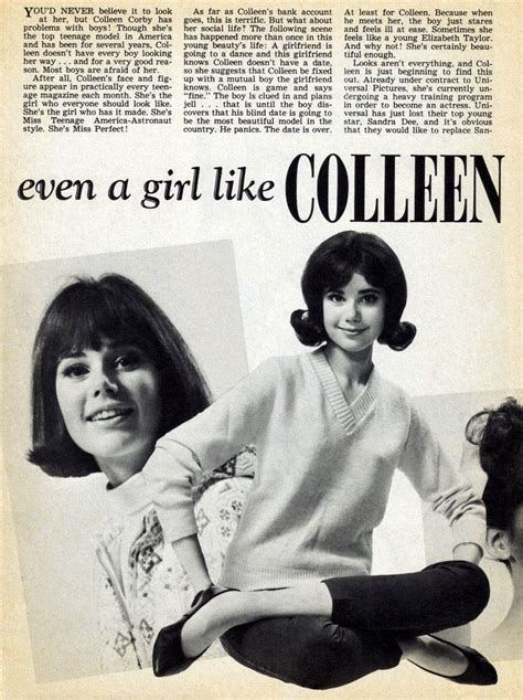 Colleen Corby Minimadmod60s Colleen Corby Tiger Beat Retro Looks Seventeen Magazine Yardley