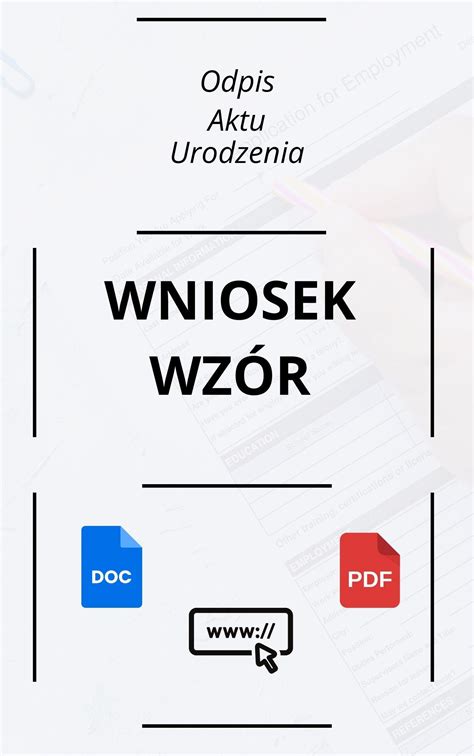 Wniosek O Odpis Aktu Urodzenia Wzór