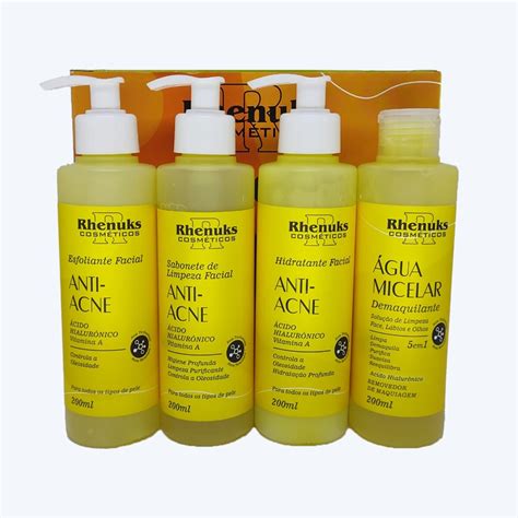 Kit Skin Care Facial Anti Acne Itens Rhenuks Cosm Ticos Shopee