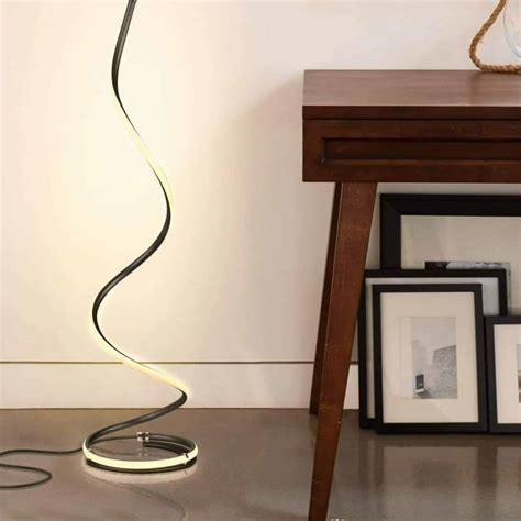 Brightech Dimmable Twisted Modern LED Floor Lamp Affordable Modern